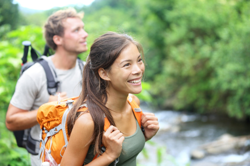 People hiking