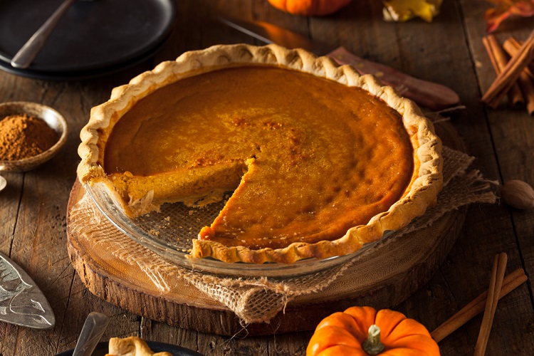 Festive Homemade Pumpkin Pie with Whipped Cream