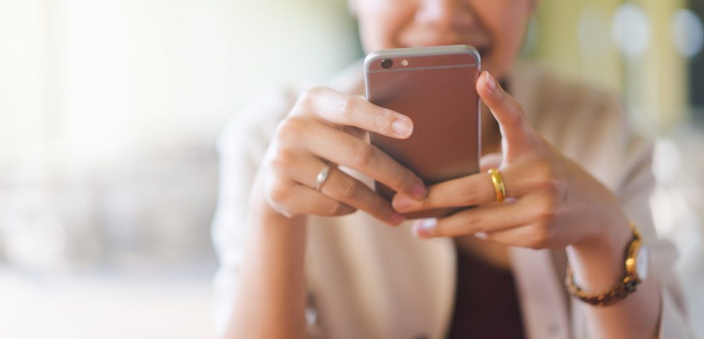 Woman on her phone