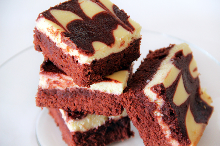 Red Velvet Cheesecake Brownies.